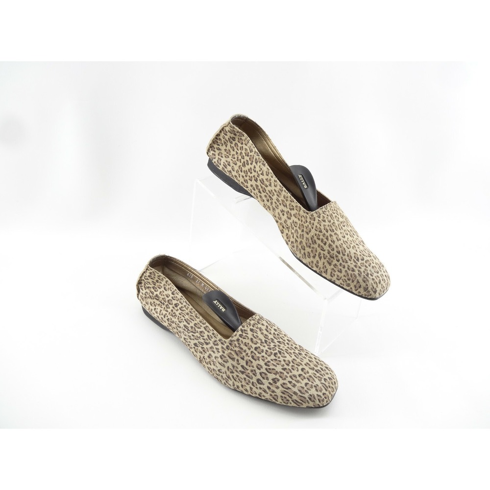 California‎ Magdesians Leopard Print Leather Flats Size 11 M